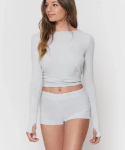 SPIRITUAL GANGSTER Ballet Rib Wrap Sweater Travel Edit