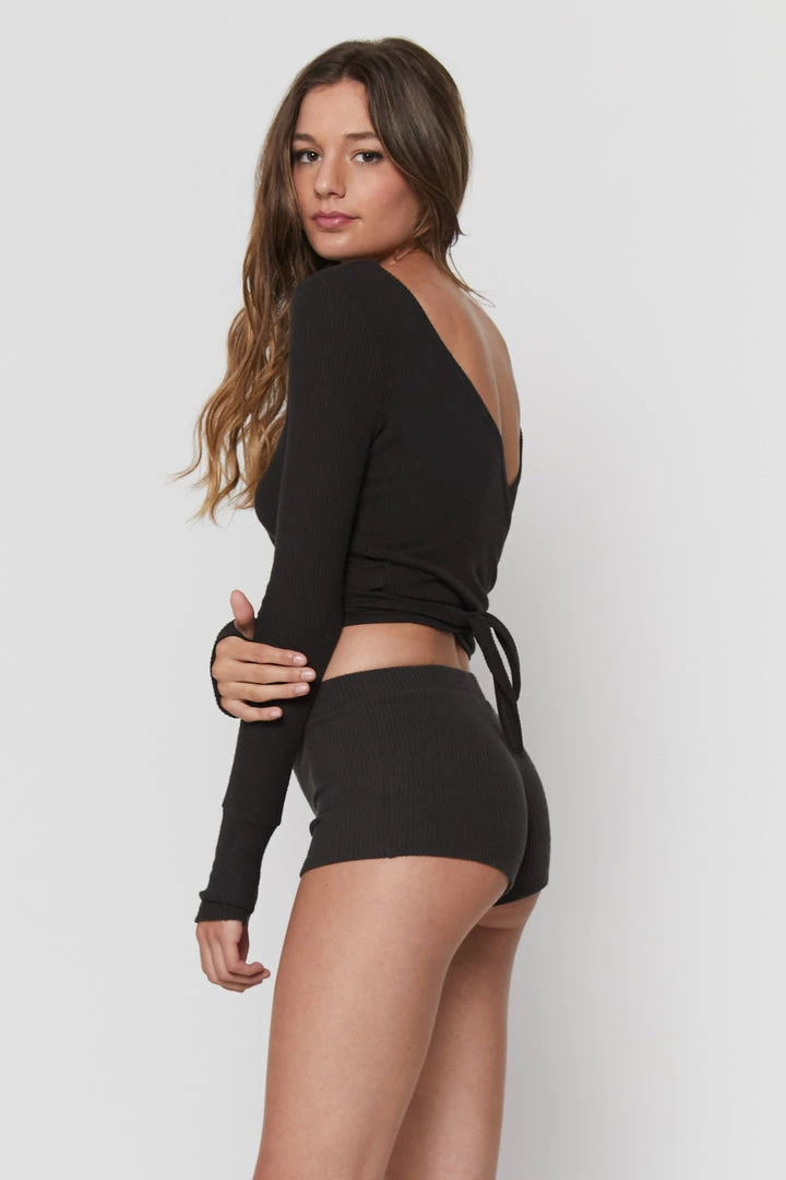 SPIRITUAL GANGSTER Travel Edit Ballet Rib Wrap Sweater 9 SPIRITUAL GANGSTER Travel Edit Ballet Rib Wrap Sweater