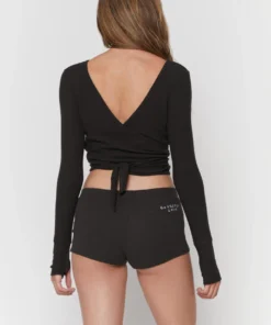 SPIRITUAL GANGSTER Travel Edit Ballet Rib Wrap Sweater 14 SPIRITUAL GANGSTER Travel Edit Ballet Rib Wrap Sweater