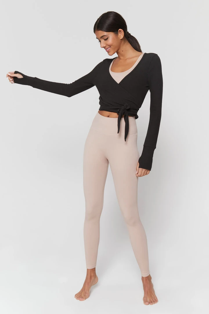 SPIRITUAL GANGSTER Travel Edit Ballet Rib Wrap Sweater 6 SPIRITUAL GANGSTER Travel Edit Ballet Rib Wrap Sweater