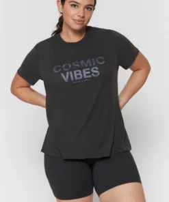 SPIRITUAL GANGSTER Tops Cosmic Short Sleeve Tee