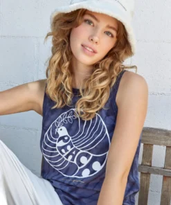 SPIRITUAL GANGSTER Tops Peace Muscle Tank