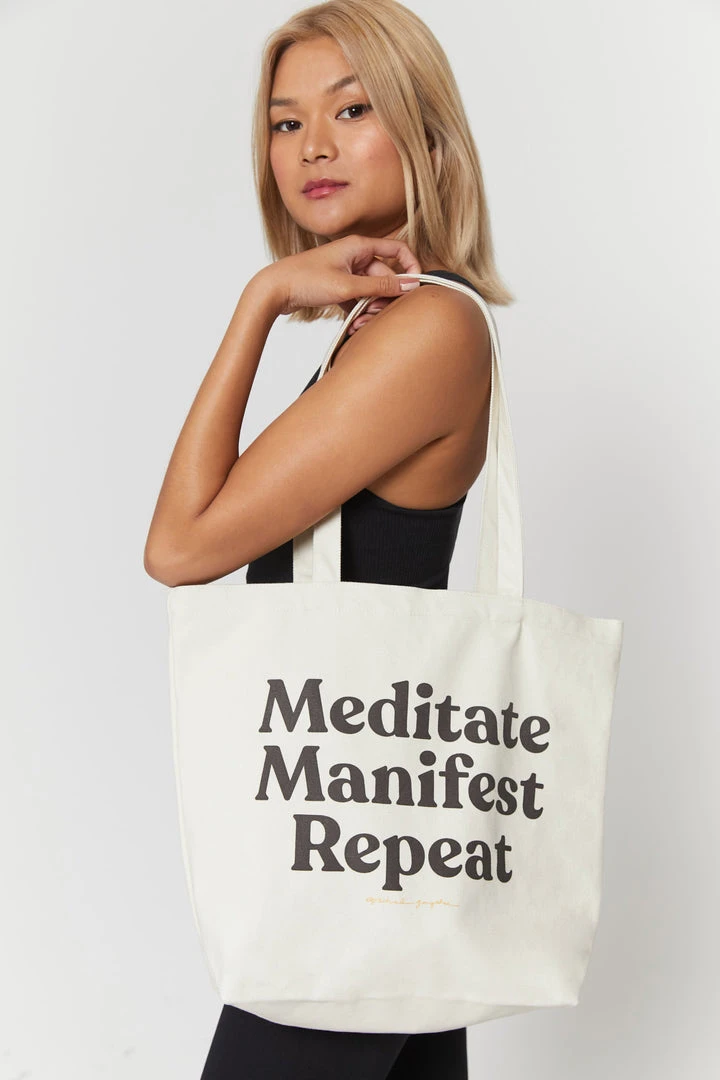 SPIRITUAL GANGSTER Meditate Canvas Tote 4 SPIRITUAL GANGSTER Meditate Canvas Tote