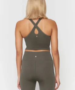 SPIRITUAL GANGSTER Tops Athena Seamless Crop Tank