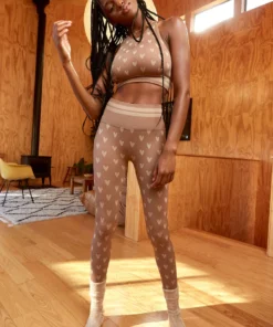 SPIRITUAL GANGSTER Jacquard Love Sculpt Seamless Legging