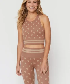 SPIRITUAL GANGSTER Tops Jacquard Seamless High Neck Bra