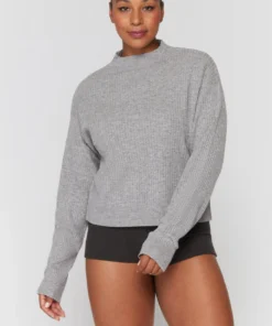 SPIRITUAL GANGSTER Dreamer Mockneck Sweater Tops