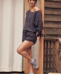 SPIRITUAL GANGSTER New Arrivals Sherpa Off Shoulder Romper