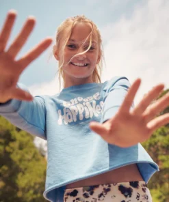 SPIRITUAL GANGSTER Girls Happiness Mazzy Sweatshirt