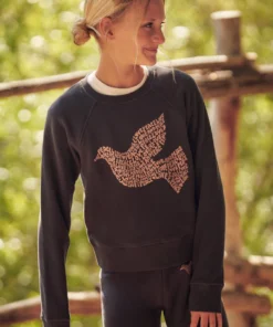 SPIRITUAL GANGSTER New Arrivals Girls Dove Bridget Raglan Sweatshirt