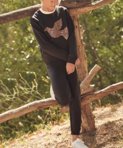 SPIRITUAL GANGSTER New Arrivals Girls Dove Bridget Raglan Sweatshirt