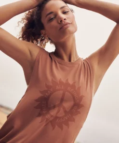 SPIRITUAL GANGSTER Peace Active Flow Tank New Arrivals
