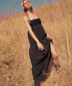 SPIRITUAL GANGSTER Dolce Embroidered Maxi Dress New Arrivals