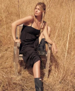 SPIRITUAL GANGSTER Dolce Embroidered Maxi Dress New Arrivals