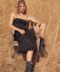 SPIRITUAL GANGSTER Dolce Embroidered Maxi Dress New Arrivals