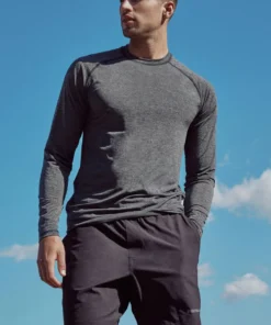 SPIRITUAL GANGSTER Men Aries Long Sleeve Active Tee