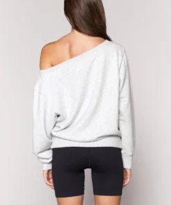 SPIRITUAL GANGSTER Vida Off Shoulder Sweatshirt Essentials Shop