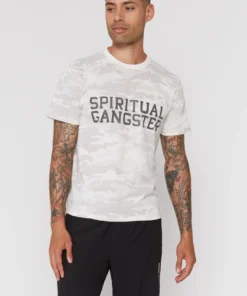 SPIRITUAL GANGSTER Camo Relaxed Crew Tee