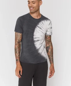 SPIRITUAL GANGSTER Men Tie Dye Relaxed Crew Tee