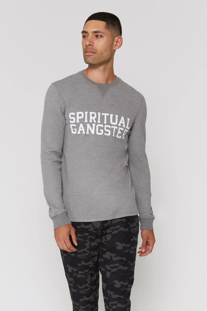 SPIRITUAL GANGSTER Varsity Long Sleeve Thermal OG Shop 3 SPIRITUAL GANGSTER Varsity Long Sleeve Thermal OG Shop