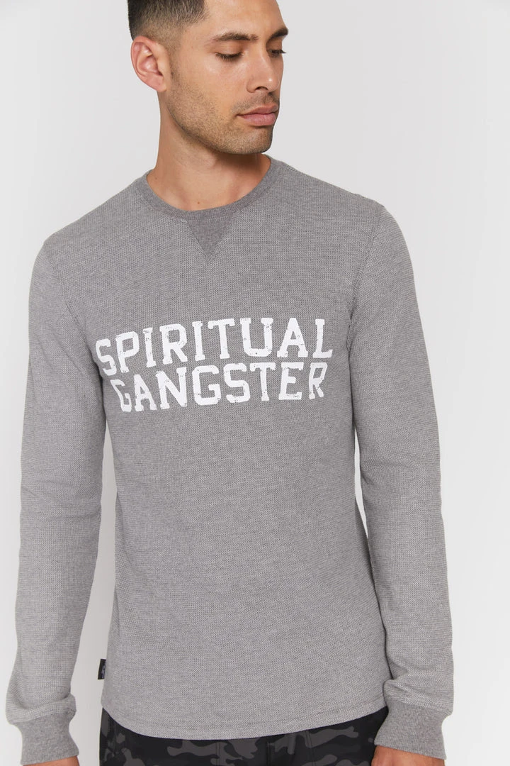 SPIRITUAL GANGSTER Varsity Long Sleeve Thermal OG Shop 4 SPIRITUAL GANGSTER Varsity Long Sleeve Thermal OG Shop