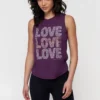 SPIRITUAL GANGSTER Graphic Shop Love Muscle Tank