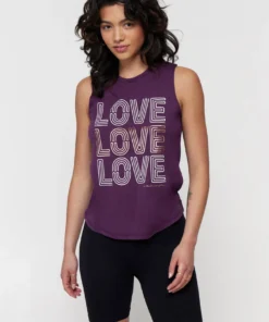 SPIRITUAL GANGSTER Graphic Shop Love Muscle Tank