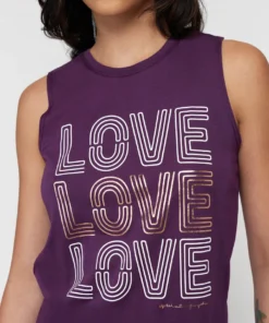 SPIRITUAL GANGSTER Graphic Shop Love Muscle Tank
