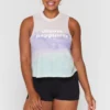 SPIRITUAL GANGSTER Graphic Shop Happiness Crop Tank