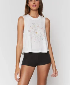 SPIRITUAL GANGSTER Graphic Shop Zodiac Crop Tank