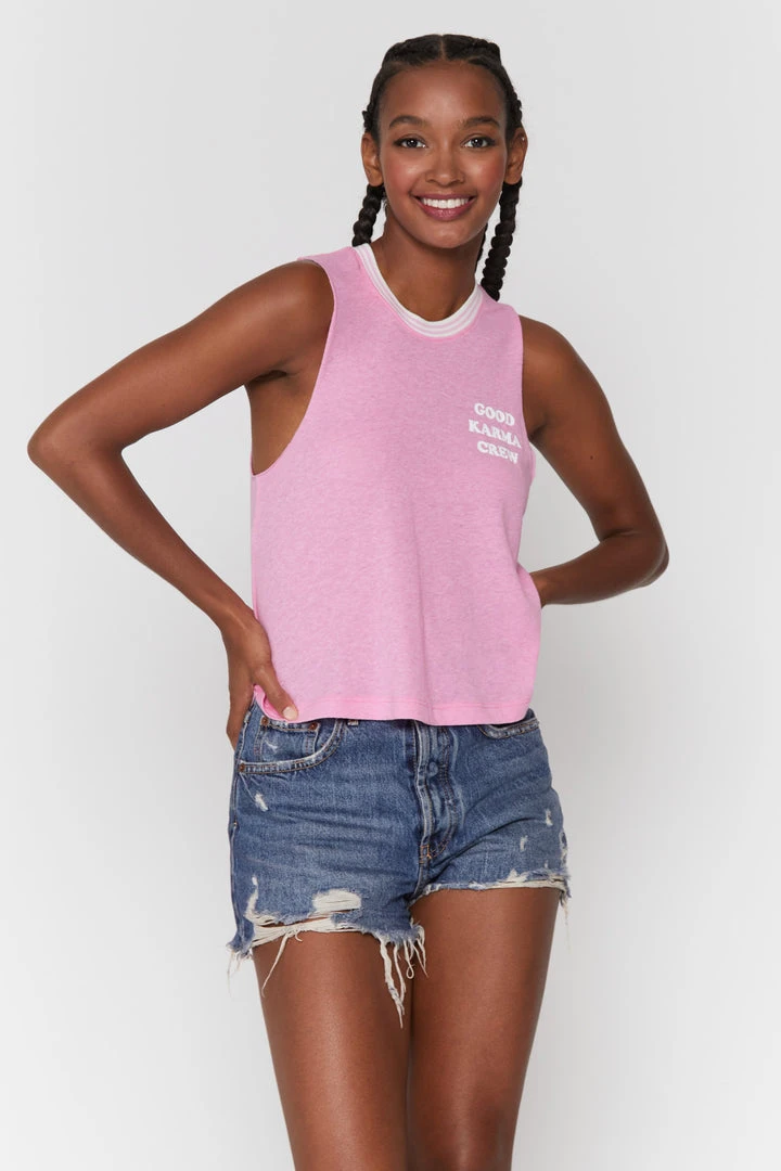 SPIRITUAL GANGSTER Graphic Shop Good Karma Crop Tank 3 SPIRITUAL GANGSTER Graphic Shop Good Karma Crop Tank