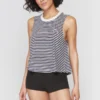 SPIRITUAL GANGSTER Stripe Crop Tank