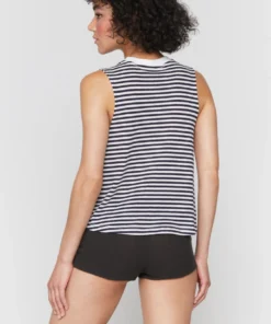 SPIRITUAL GANGSTER Stripe Crop Tank