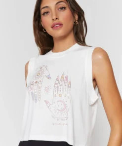 SPIRITUAL GANGSTER Hands Box Crop Tank