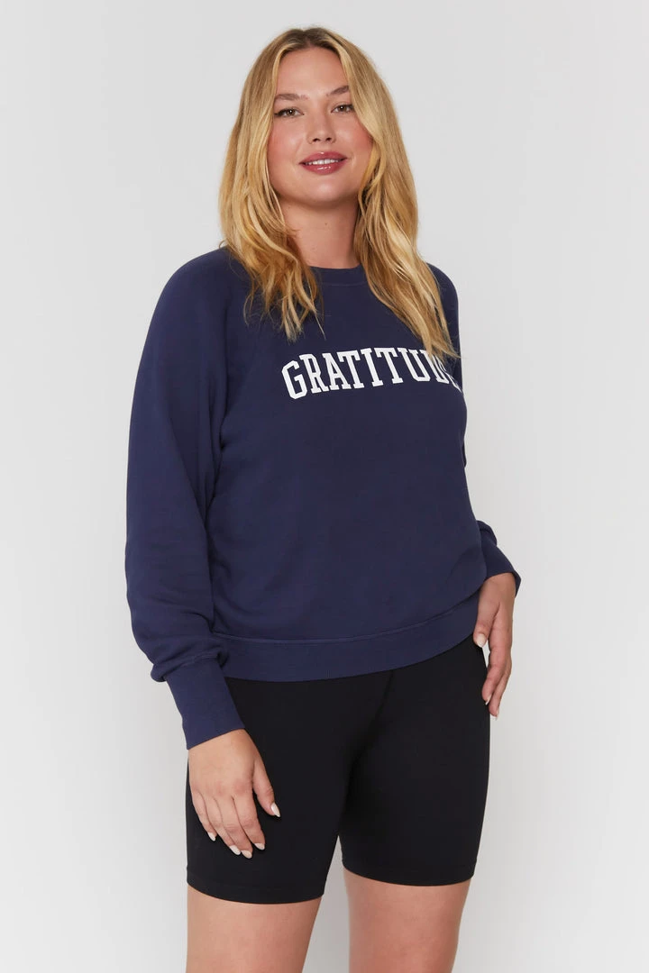 SPIRITUAL GANGSTER Gratitude Bridget Raglan Sweatshirt 3 SPIRITUAL GANGSTER Gratitude Bridget Raglan Sweatshirt