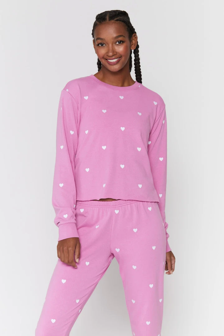 SPIRITUAL GANGSTER Heart Crop Sweatshirt Cozy Set Shop 3 SPIRITUAL GANGSTER Heart Crop Sweatshirt Cozy Set Shop