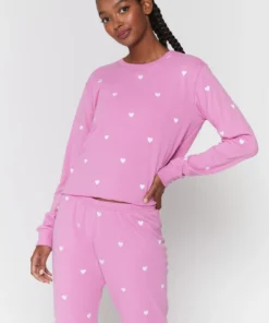 SPIRITUAL GANGSTER Heart Crop Sweatshirt Cozy Set Shop