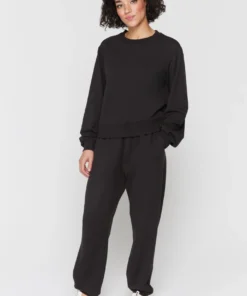 SPIRITUAL GANGSTER Cozy Set Shop Smocked Brushed Fleece Jogger