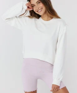 SPIRITUAL GANGSTER Cozy Set Shop Lounge Crop Sweatshirt