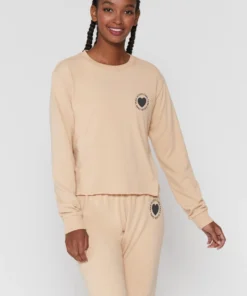 SPIRITUAL GANGSTER Take Good Care Crop Sweatshirt