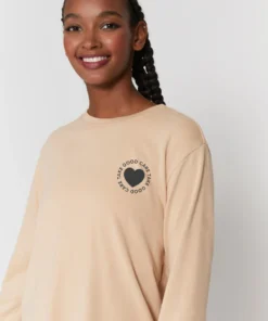 SPIRITUAL GANGSTER Take Good Care Crop Sweatshirt