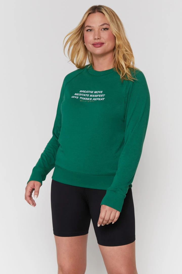 SPIRITUAL GANGSTER Graphic Shop Breathe Repeat Old School Sweatshirt 6 SPIRITUAL GANGSTER Graphic Shop Breathe Repeat Old School Sweatshirt