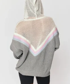SPIRITUAL GANGSTER Tops Amar Meshed Up Hoodie