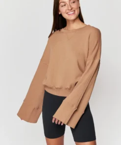 SPIRITUAL GANGSTER Malia Wide Sleeve Sweatshirt Tops