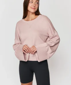 SPIRITUAL GANGSTER Tops Malia Wide Sleeve Sweatshirt