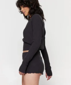 SPIRITUAL GANGSTER Travel Edit Ballet Rib Surplice Long Sleeve 8 SPIRITUAL GANGSTER Travel Edit Ballet Rib Surplice Long Sleeve