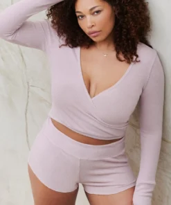 SPIRITUAL GANGSTER Ballet Rib Wrap Sweater