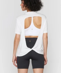 SPIRITUAL GANGSTER Open Back Short Sleeve Tee Essentials Shop