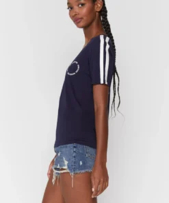 SPIRITUAL GANGSTER Wellbeing V Neck Ringer Tee