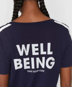 SPIRITUAL GANGSTER Wellbeing V Neck Ringer Tee